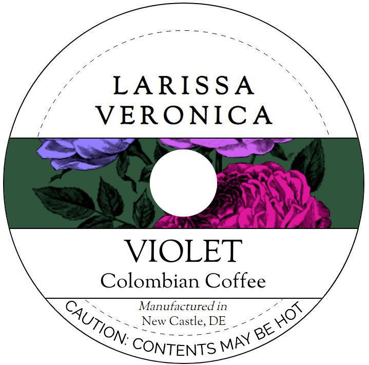 Violet Colombian Coffee <BR>(Single Serve K-Cup Pods)