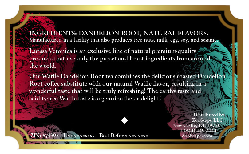 Waffle Dandelion Root Tea <BR>(Single Serve K-Cup Pods)