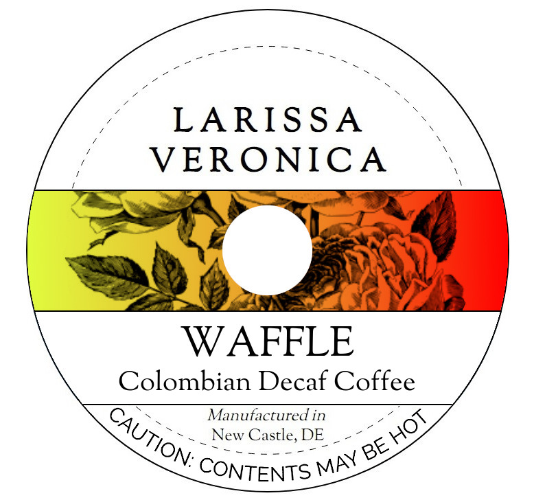 Waffle Colombian Decaf Coffee <BR>(Single Serve K-Cup Pods)