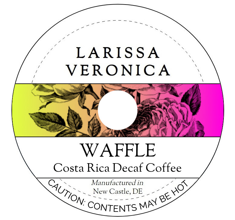 Waffle Costa Rica Decaf Coffee <BR>(Single Serve K-Cup Pods)