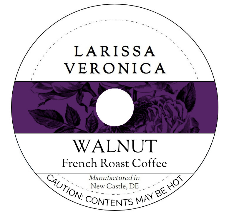 Walnut French Roast Coffee <BR>(Single Serve K-Cup Pods)
