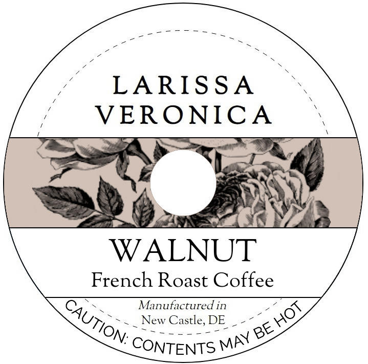 Walnut French Roast Coffee <BR>(Single Serve K-Cup Pods)