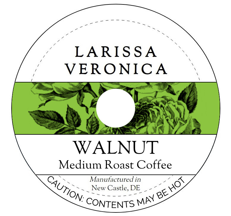 Walnut Medium Roast Coffee <BR>(Single Serve K-Cup Pods)