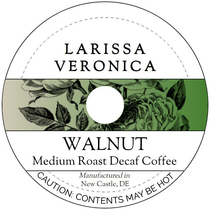 Walnut Medium Roast Decaf Coffee <BR>(Single Serve K-Cup Pods)
