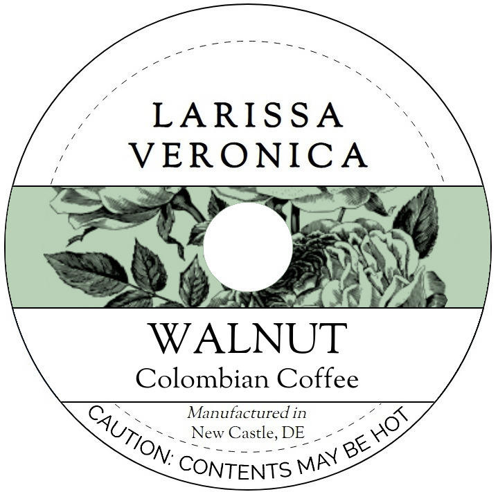 Walnut Colombian Coffee <BR>(Single Serve K-Cup Pods)