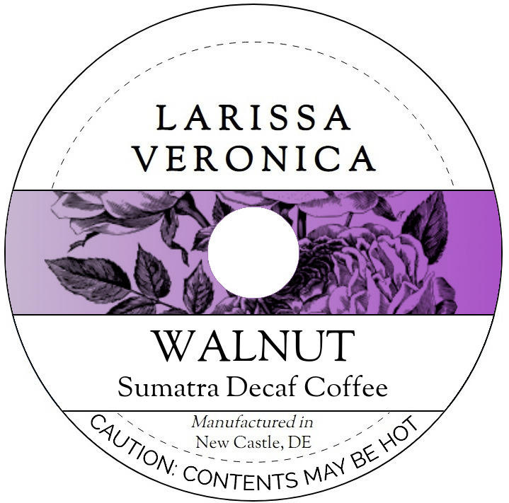 Walnut Sumatra Decaf Coffee <BR>(Single Serve K-Cup Pods)