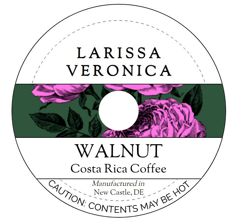 Walnut Costa Rica Coffee <BR>(Single Serve K-Cup Pods)