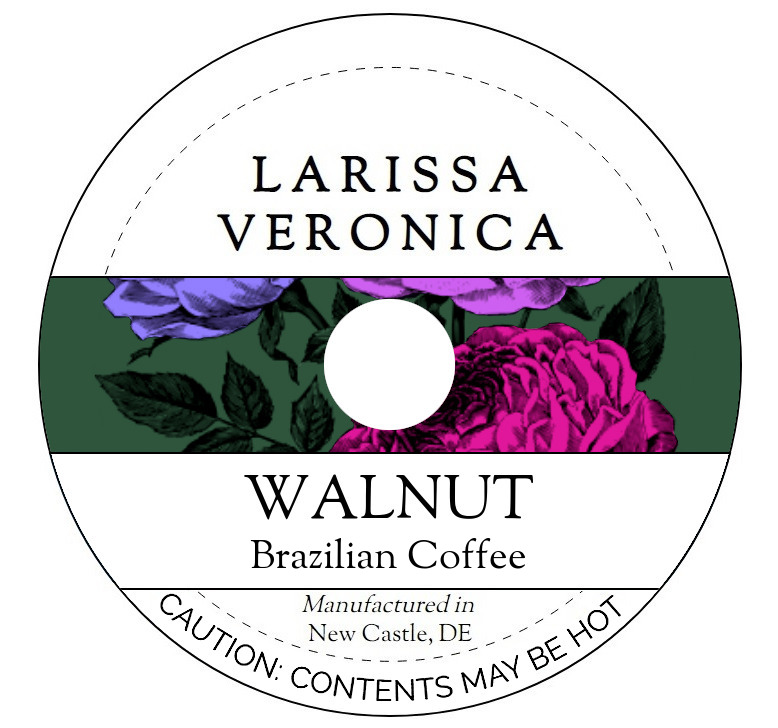 Walnut Brazilian Coffee <BR>(Single Serve K-Cup Pods)