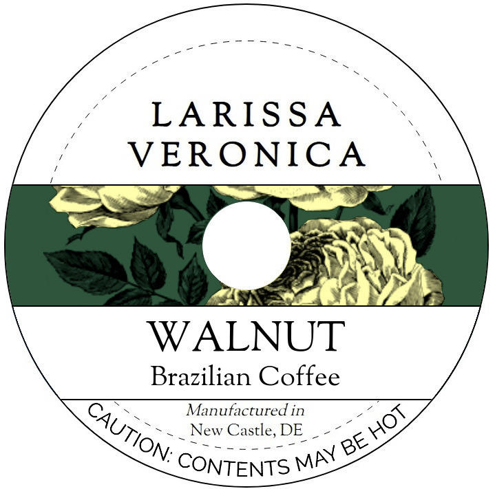 Walnut Brazilian Coffee <BR>(Single Serve K-Cup Pods)