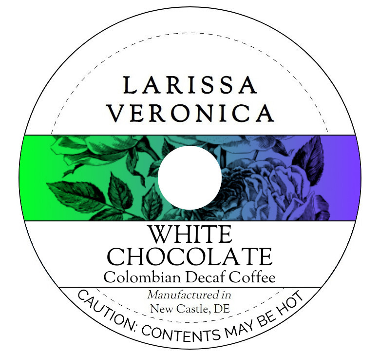 White Chocolate Colombian Decaf Coffee <BR>(Single Serve K-Cup Pods)