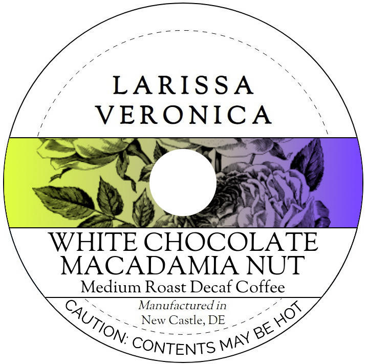 White Chocolate Macadamia Nut Medium Roast Decaf Coffee <BR>(Single Serve K-Cup Pods)