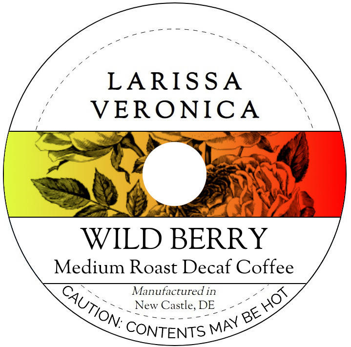 Wild Berry Medium Roast Decaf Coffee <BR>(Single Serve K-Cup Pods)
