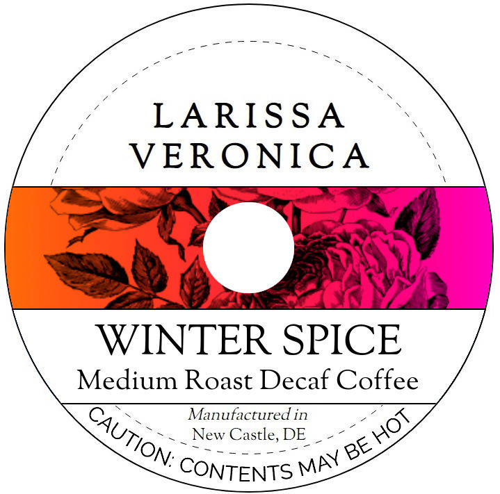 Winter Spice Medium Roast Decaf Coffee <BR>(Single Serve K-Cup Pods)