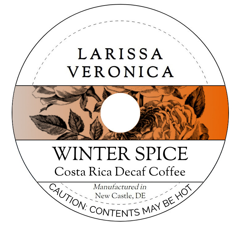 Winter Spice Costa Rica Decaf Coffee <BR>(Single Serve K-Cup Pods)