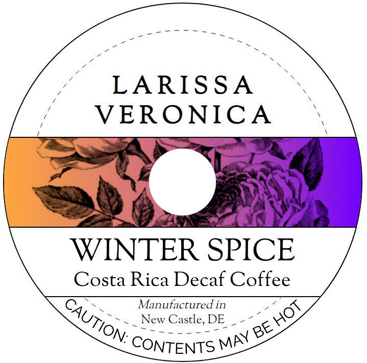 Winter Spice Costa Rica Decaf Coffee <BR>(Single Serve K-Cup Pods)