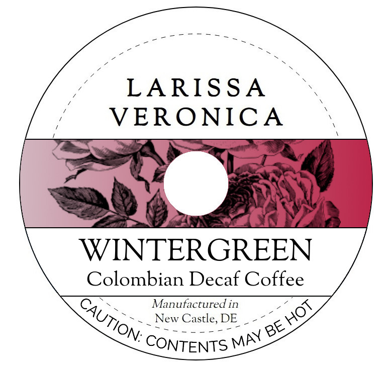 Wintergreen Colombian Decaf Coffee <BR>(Single Serve K-Cup Pods)