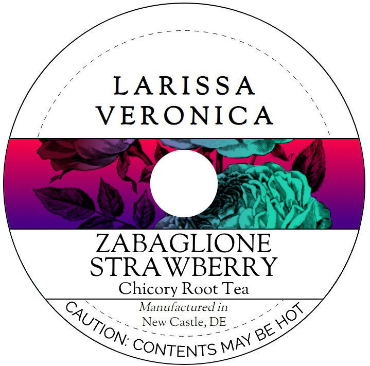 Zabaglione Strawberry Chicory Root Tea <BR>(Single Serve K-Cup Pods)