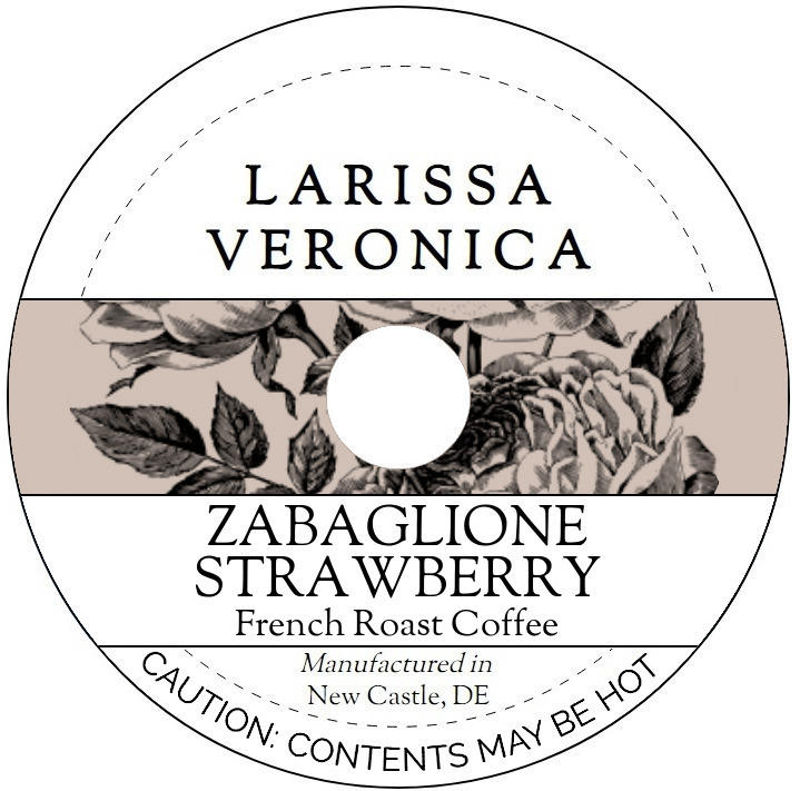Zabaglione Strawberry French Roast Coffee <BR>(Single Serve K-Cup Pods)