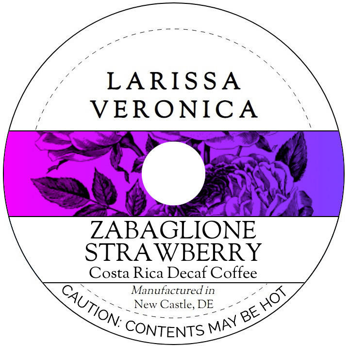 Zabaglione Strawberry Costa Rica Decaf Coffee <BR>(Single Serve K-Cup Pods)