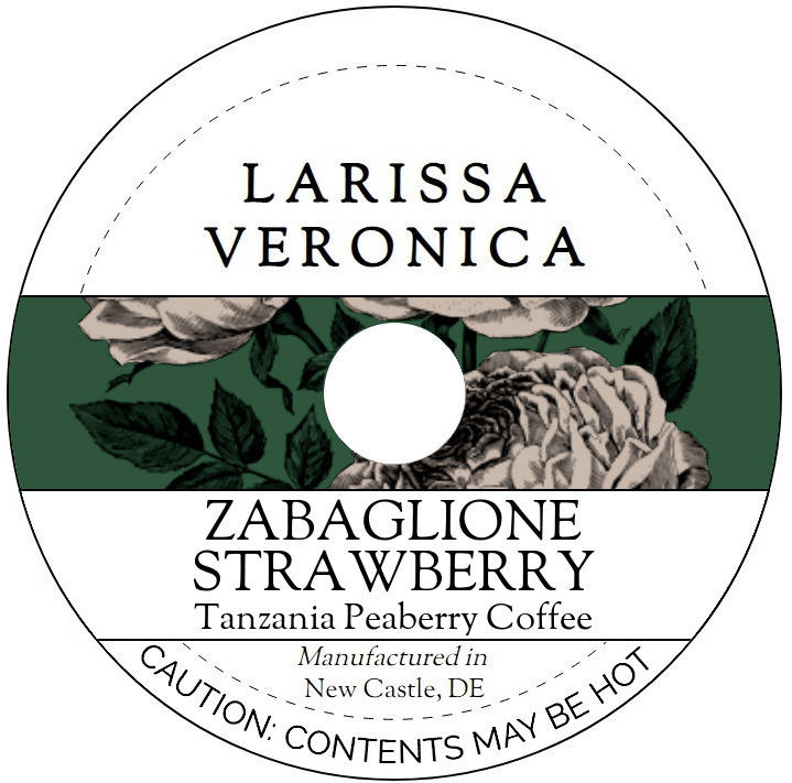 Zabaglione Strawberry Tanzania Peaberry Coffee <BR>(Single Serve K-Cup Pods)