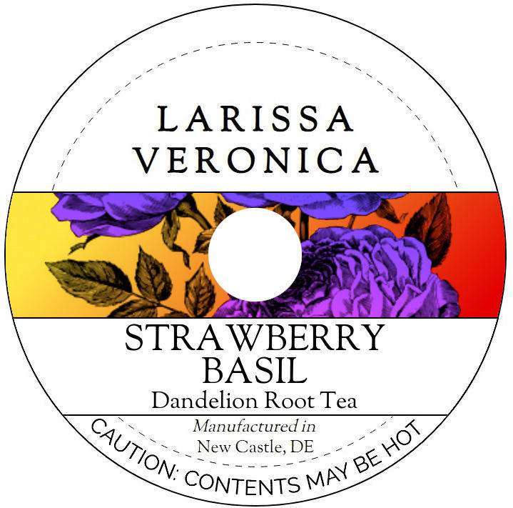 Strawberry Basil Dandelion Root Tea <BR>(Single Serve K-Cup Pods)