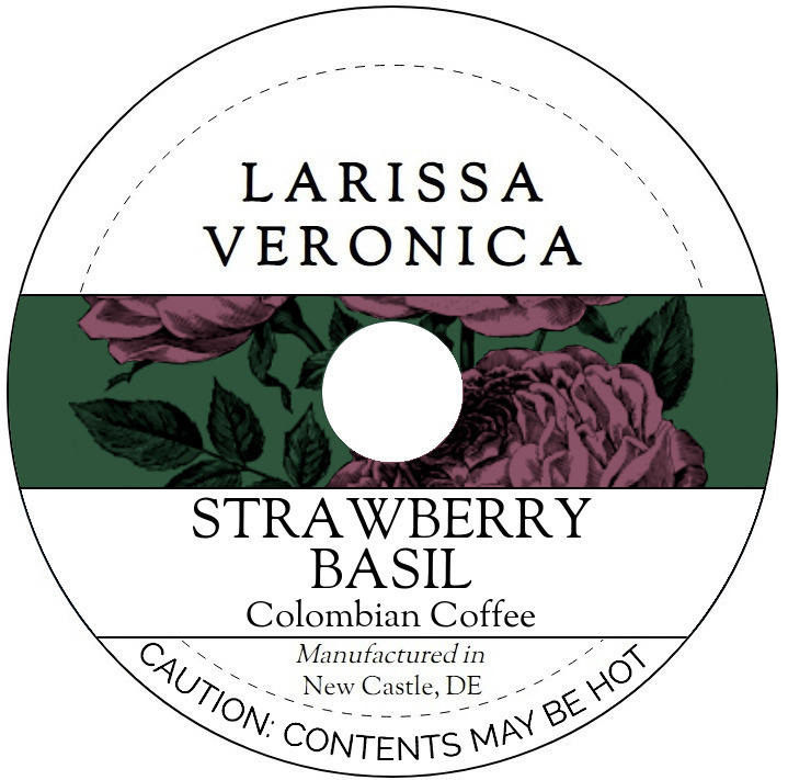 Strawberry Basil Colombian Coffee <BR>(Single Serve K-Cup Pods)