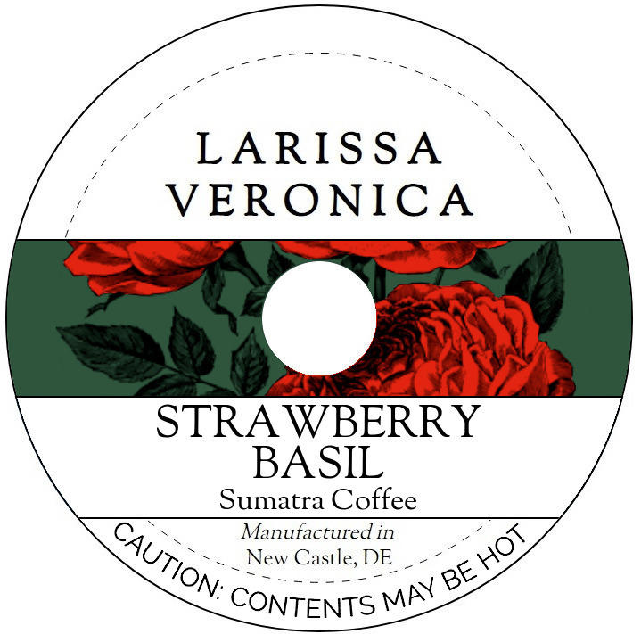 Strawberry Basil Sumatra Coffee <BR>(Single Serve K-Cup Pods)