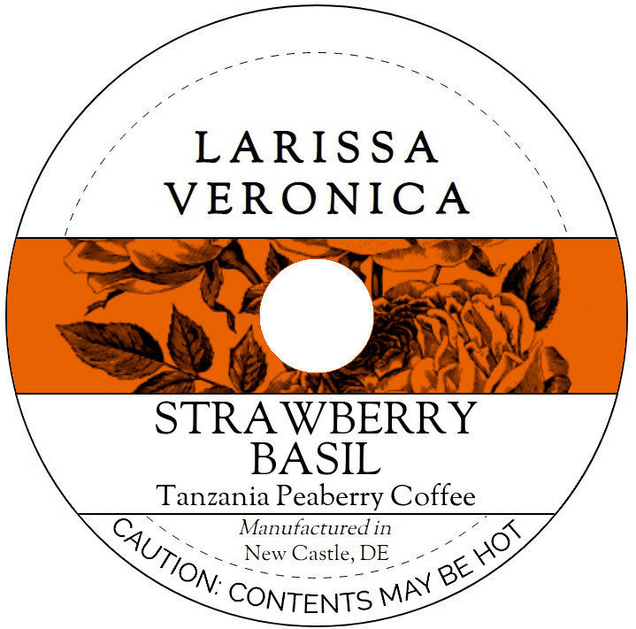 Strawberry Basil Tanzania Peaberry Coffee <BR>(Single Serve K-Cup Pods)