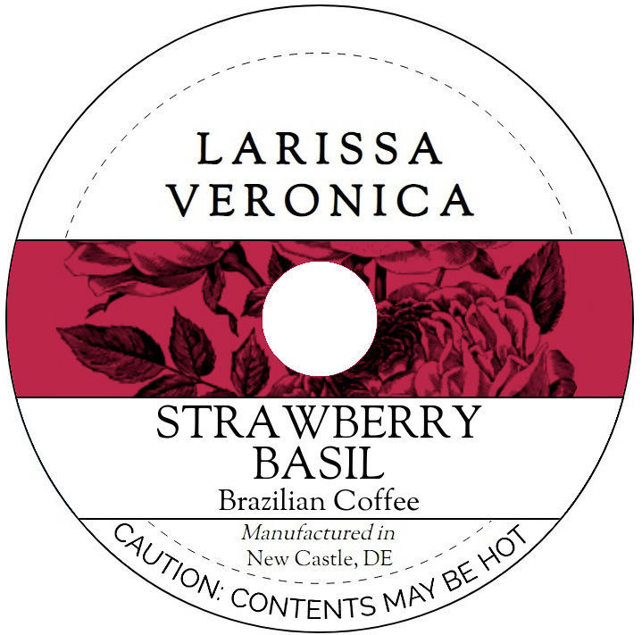 Strawberry Basil Brazilian Coffee <BR>(Single Serve K-Cup Pods)