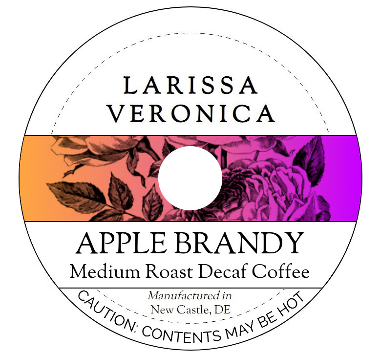 Apple Brandy Medium Roast Decaf Coffee <BR>(Single Serve K-Cup Pods)