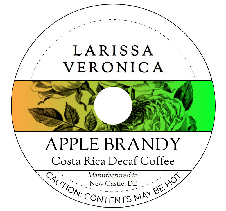 Apple Brandy Costa Rica Decaf Coffee <BR>(Single Serve K-Cup Pods)