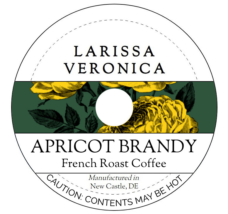 Apricot Brandy French Roast Coffee <BR>(Single Serve K-Cup Pods)