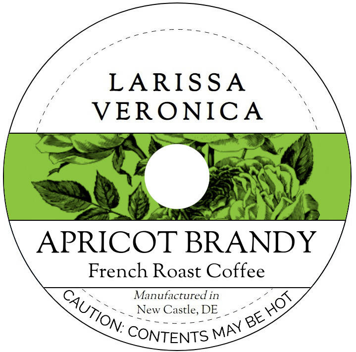 Apricot Brandy French Roast Coffee <BR>(Single Serve K-Cup Pods)