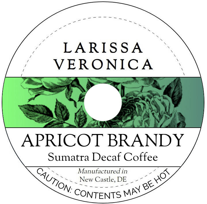 Apricot Brandy Sumatra Decaf Coffee <BR>(Single Serve K-Cup Pods)