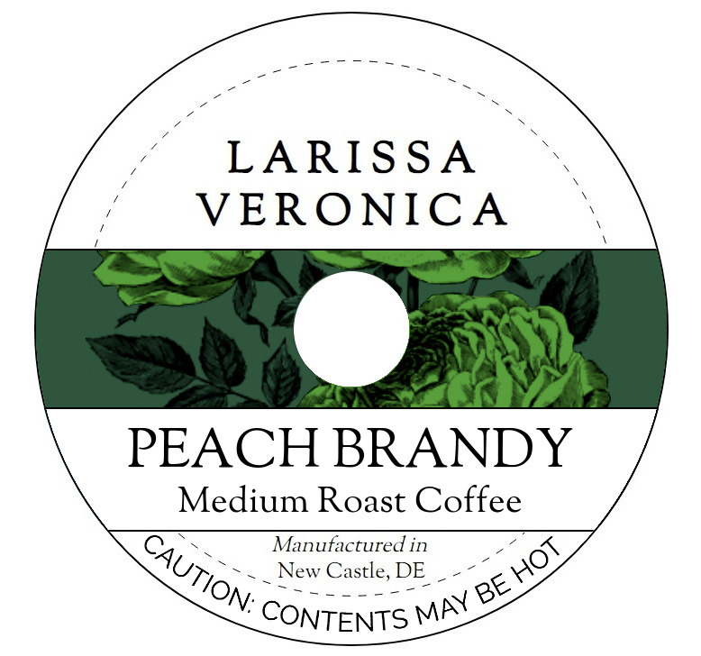 Peach Brandy Medium Roast Coffee <BR>(Single Serve K-Cup Pods)