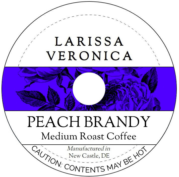 Peach Brandy Medium Roast Coffee <BR>(Single Serve K-Cup Pods)