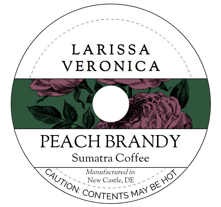Peach Brandy Sumatra Coffee <BR>(Single Serve K-Cup Pods)