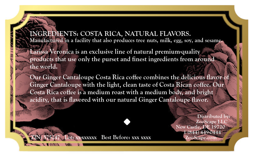 Ginger Cantaloupe Costa Rica Coffee <BR>(Single Serve K-Cup Pods)