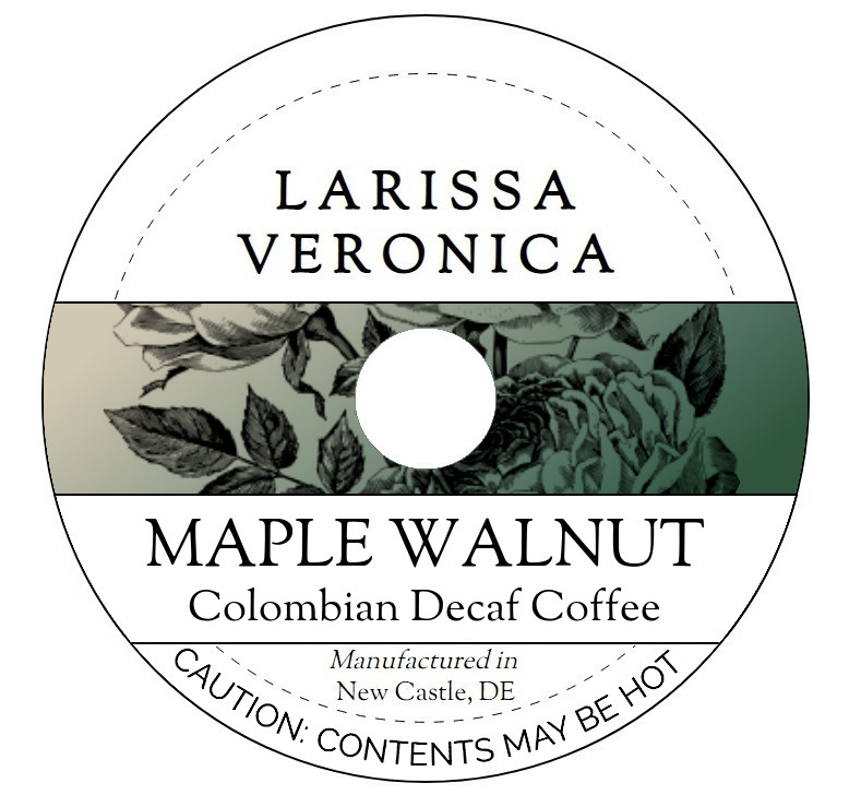 Maple Walnut Colombian Decaf Coffee <BR>(Single Serve K-Cup Pods)