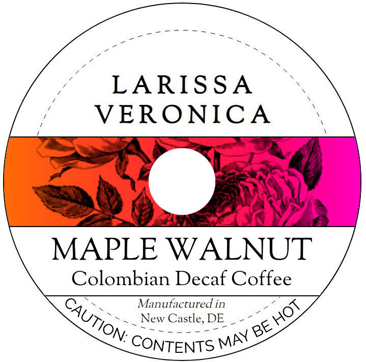 Maple Walnut Colombian Decaf Coffee <BR>(Single Serve K-Cup Pods)