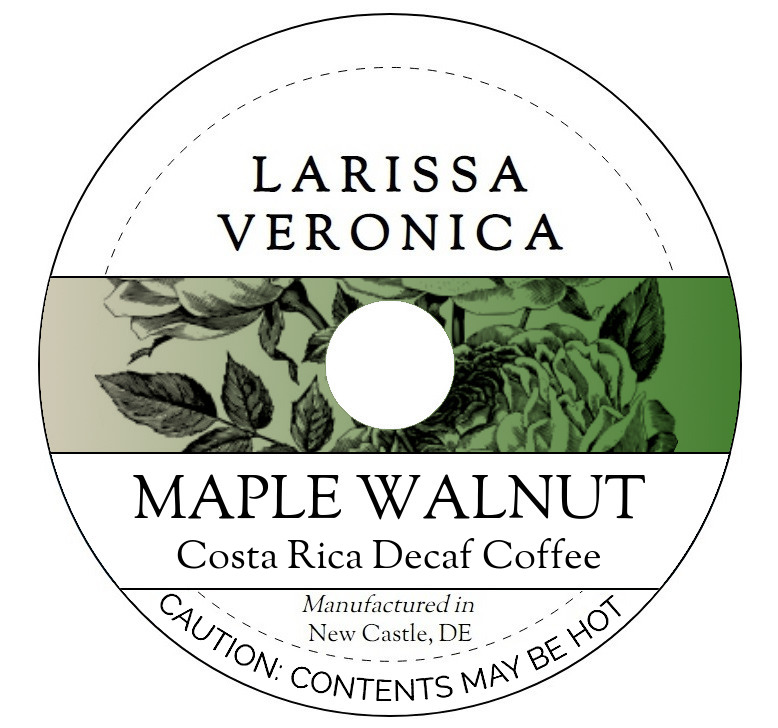 Maple Walnut Costa Rica Decaf Coffee <BR>(Single Serve K-Cup Pods)