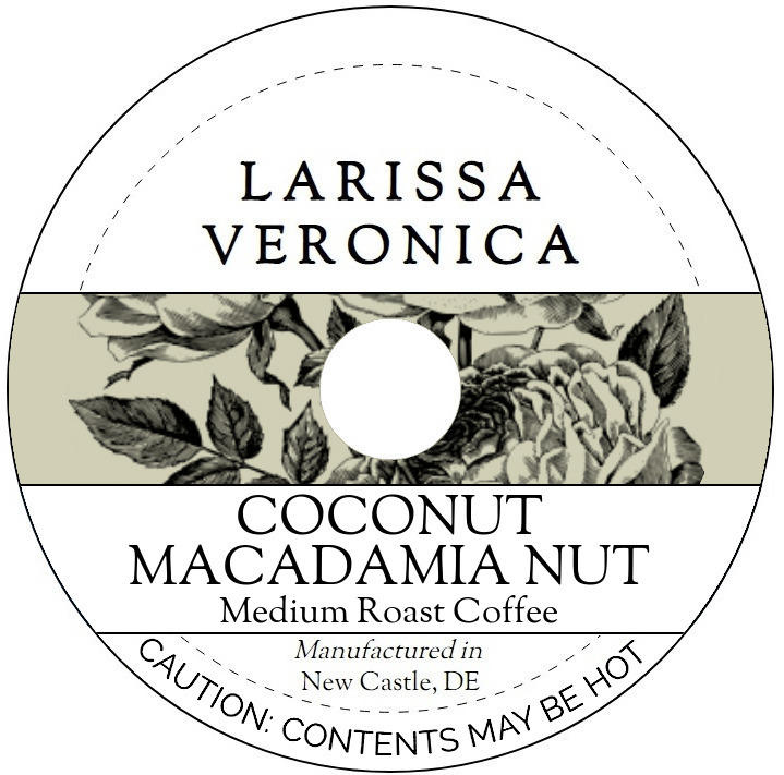 Coconut Macadamia Nut Medium Roast Coffee <BR>(Single Serve K-Cup Pods)