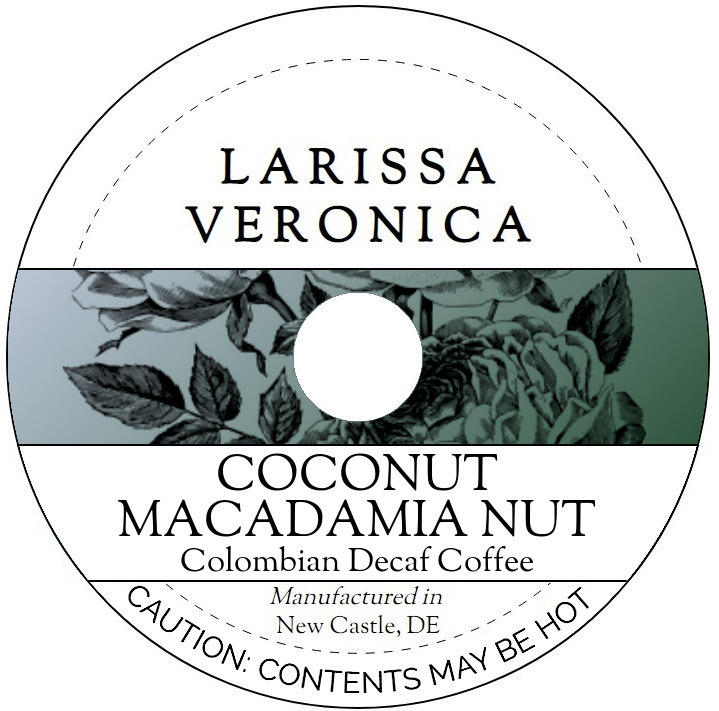 Coconut Macadamia Nut Colombian Decaf Coffee <BR>(Single Serve K-Cup Pods)