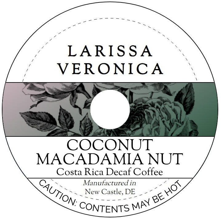 Coconut Macadamia Nut Costa Rica Decaf Coffee <BR>(Single Serve K-Cup Pods)