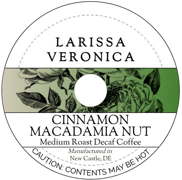 Cinnamon Macadamia Nut Medium Roast Decaf Coffee <BR>(Single Serve K-Cup Pods)