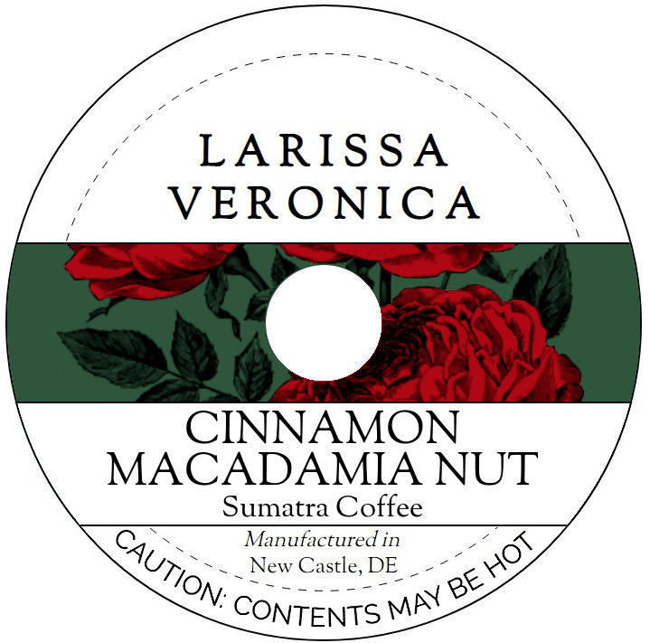 Cinnamon Macadamia Nut Sumatra Coffee <BR>(Single Serve K-Cup Pods)