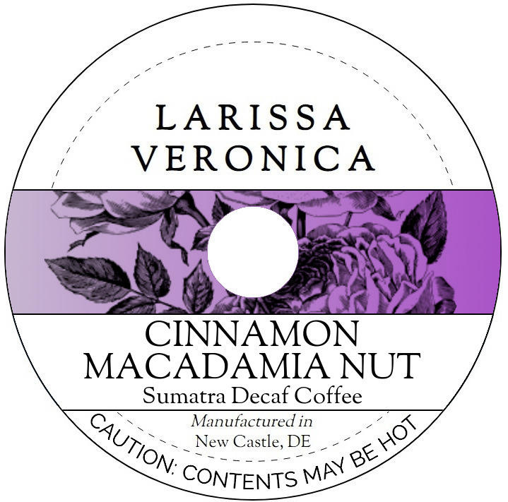 Cinnamon Macadamia Nut Sumatra Decaf Coffee <BR>(Single Serve K-Cup Pods)