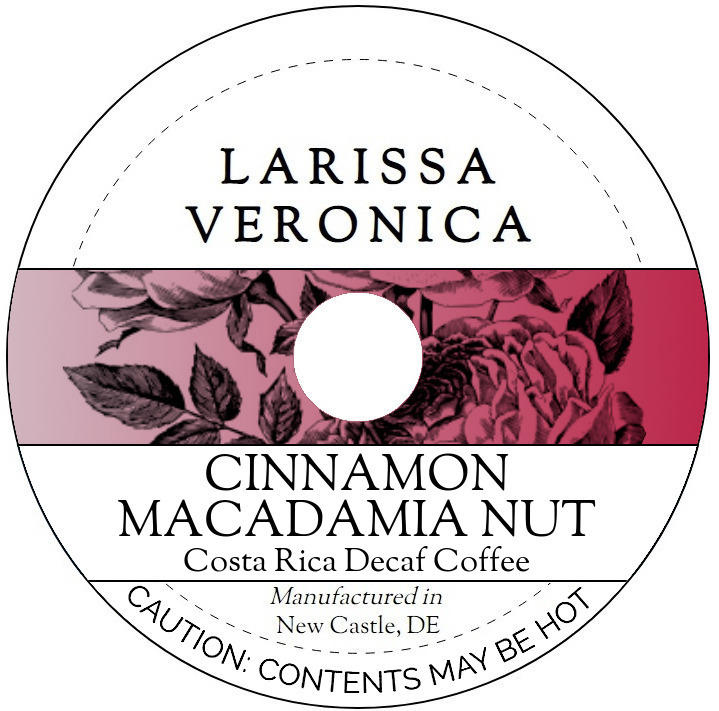 Cinnamon Macadamia Nut Costa Rica Decaf Coffee <BR>(Single Serve K-Cup Pods)