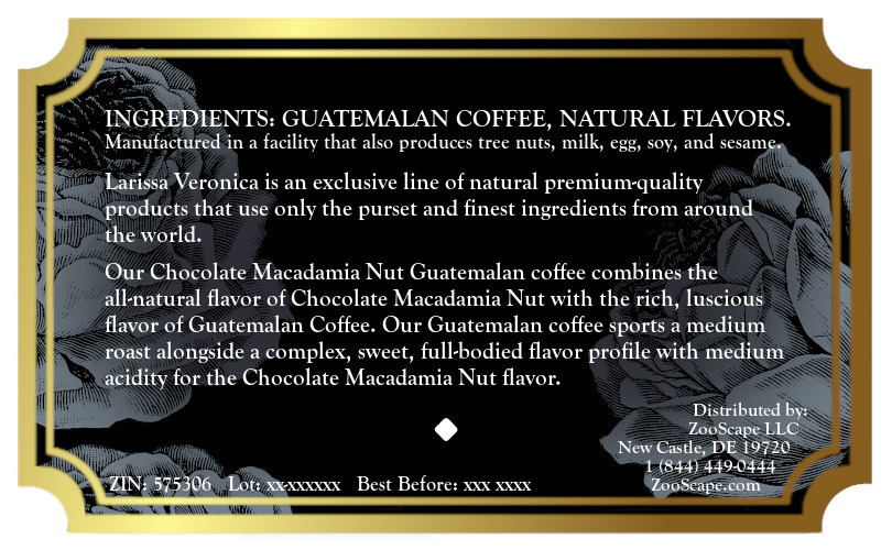 Chocolate Macadamia Nut Guatemalan Coffee <BR>(Single Serve K-Cup Pods)