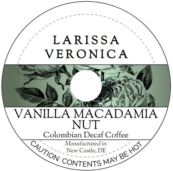Vanilla Macadamia Nut Colombian Decaf Coffee <BR>(Single Serve K-Cup Pods)